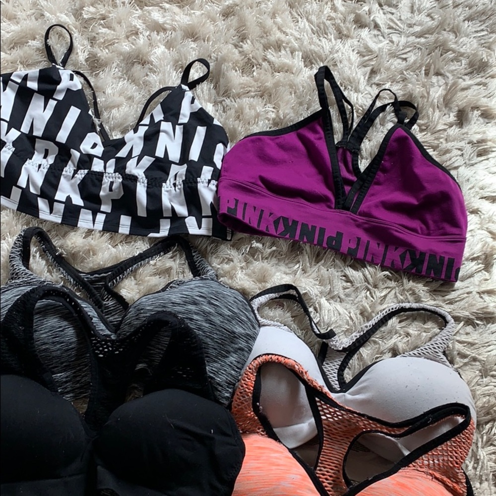 6 VS Pink sports bra size L